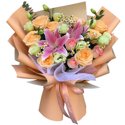 宜宾11朵玫瑰桔梗百合，陪你每个季节